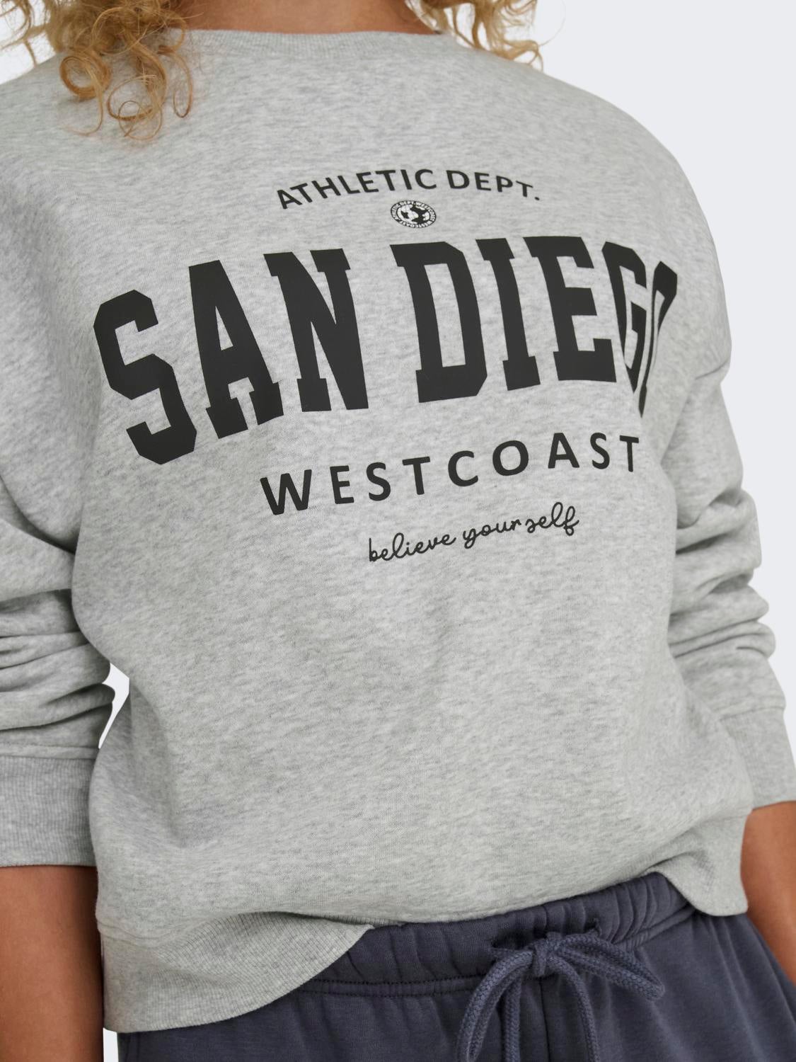 ONLSWEAT Sweatshirt Light Grey Melange