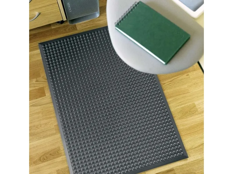 Måtte, Matting Yoga PUR, arbejdspladsmåtte, 1,3 x 66 x 96 cm, antracit
