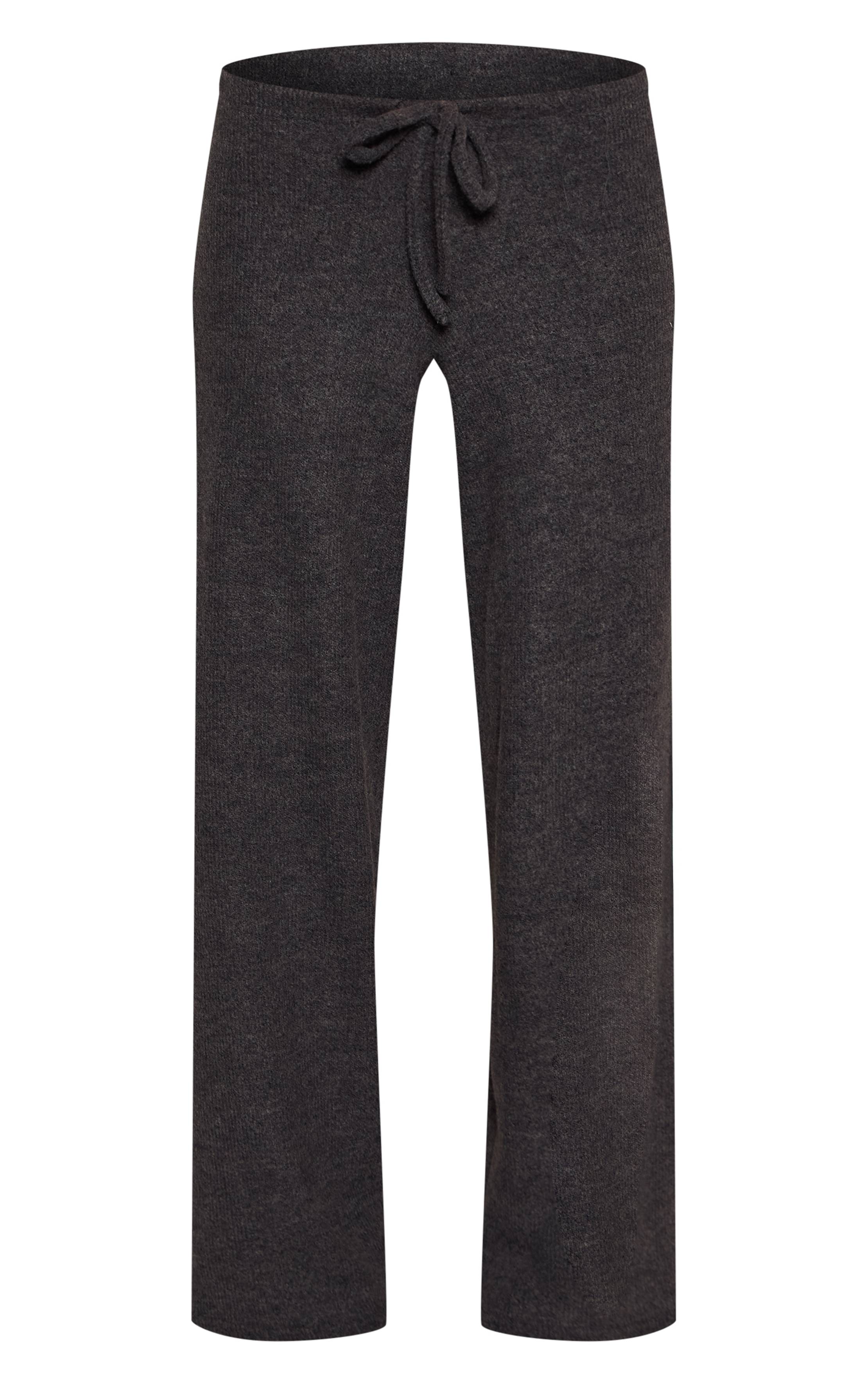 Charbon Pantalon Large Côtelé Chiné