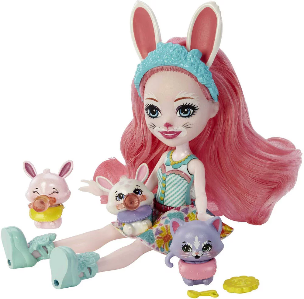 ENCHANTIMALS - MEILLEURS AMIS DES BEBES 15 CM - POUPEE BREE BUNNY ET TWIST