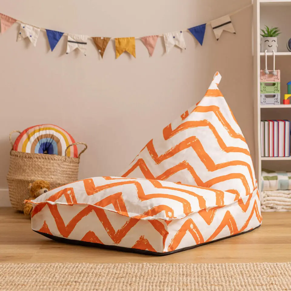 icon - Lounge Kinderzitzak Stoel - Binnen - Buiten - Oranje