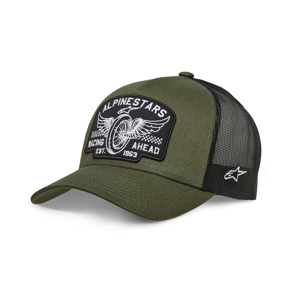 Alpinestars - Casquette Heritage Patch Trucker Kaki / Noir