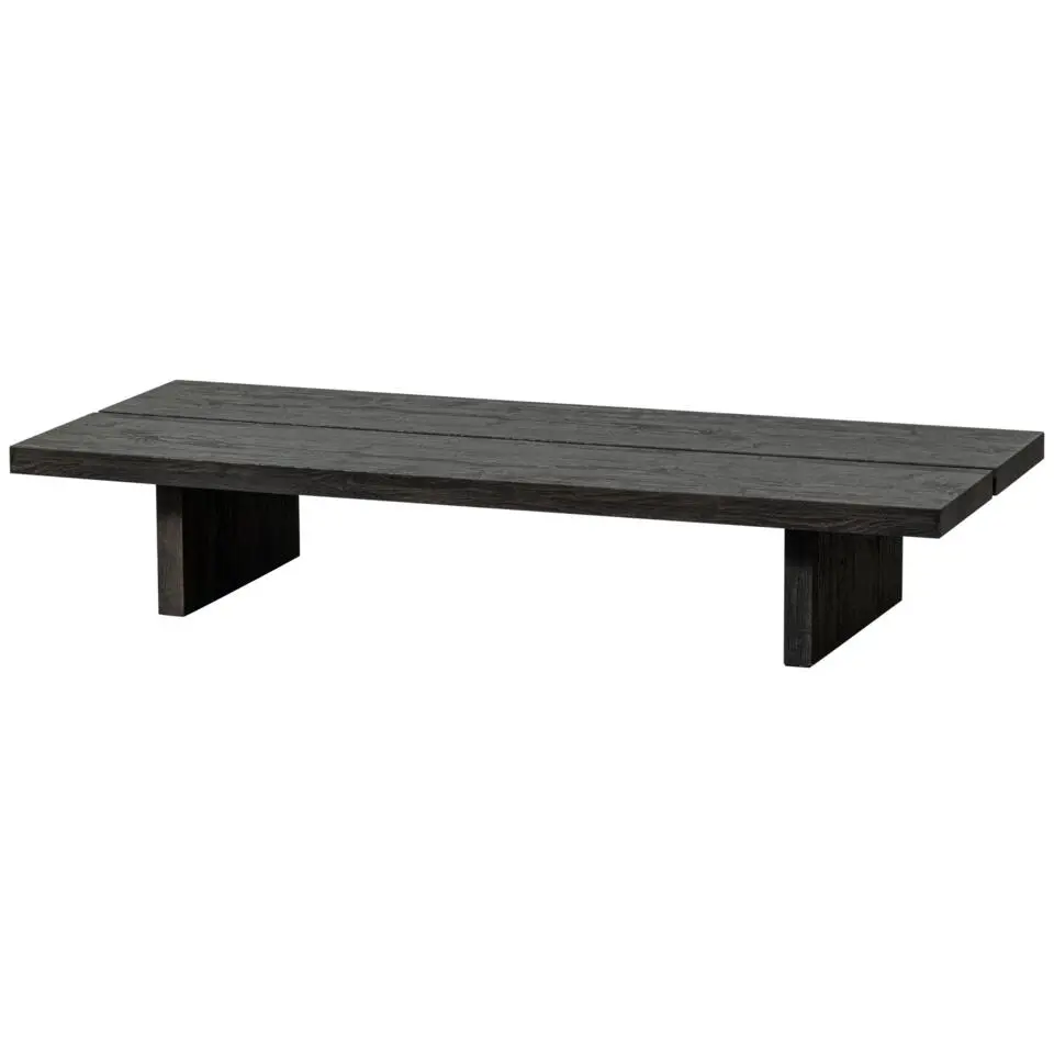 WOOOD Lion Salontafel - MDF - Donkerbruin - 25x140x60