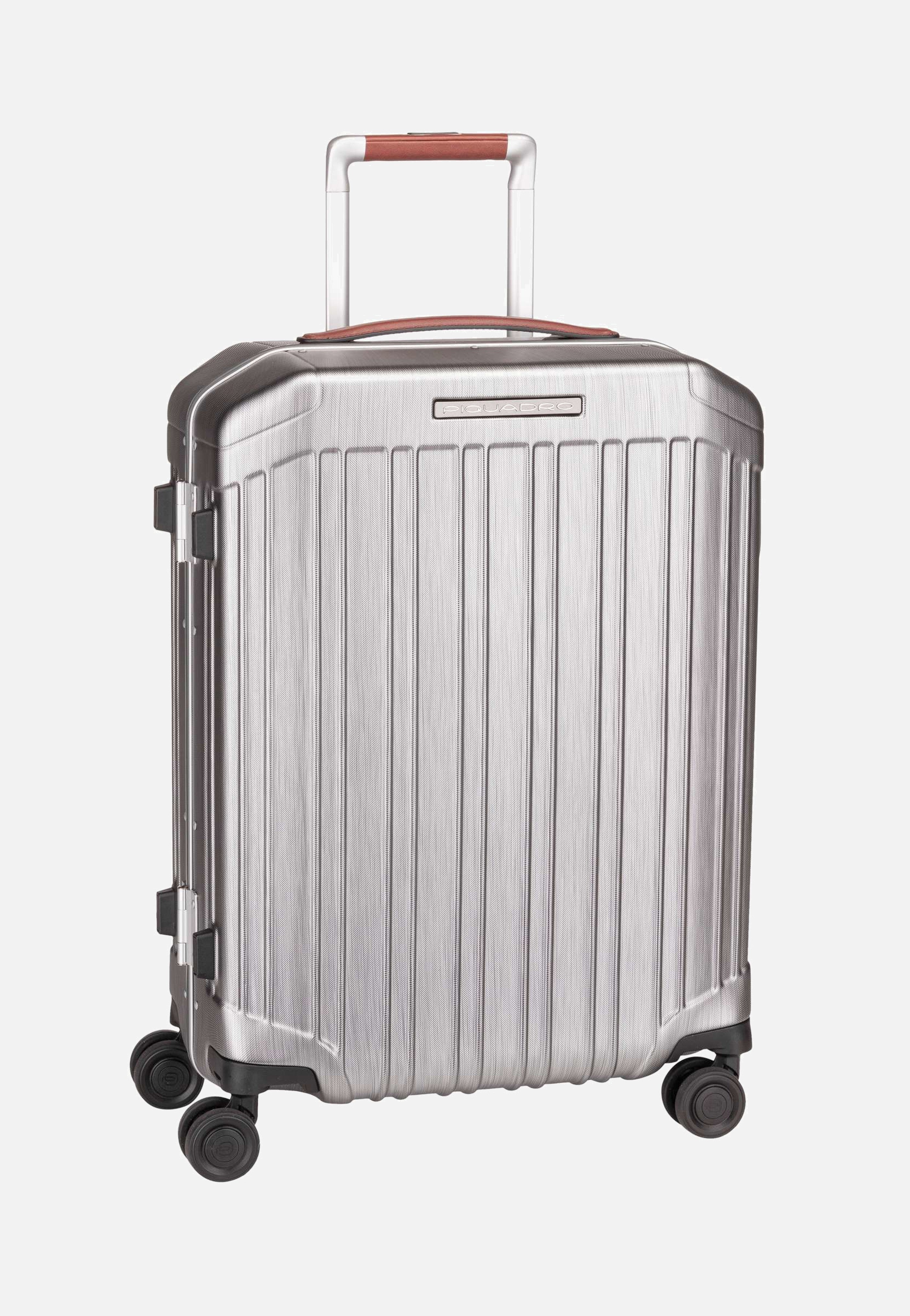 PQ-LM Slim Cabin Spinner 4425 Nero-Cuoio - Koffer