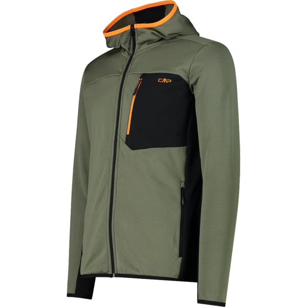 Veste de ski CMP MAN STRETCH PERFORMANCE JACKET FIX HOOD OLIVE