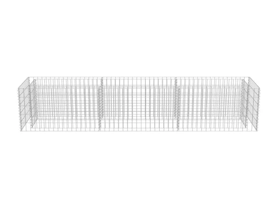 Lit surélevé à gabion Acier galvanisé 270x50x50 cm