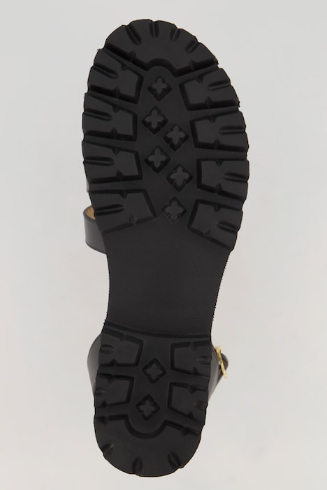Leder-Sandalen, Flechtriemen, Weite H