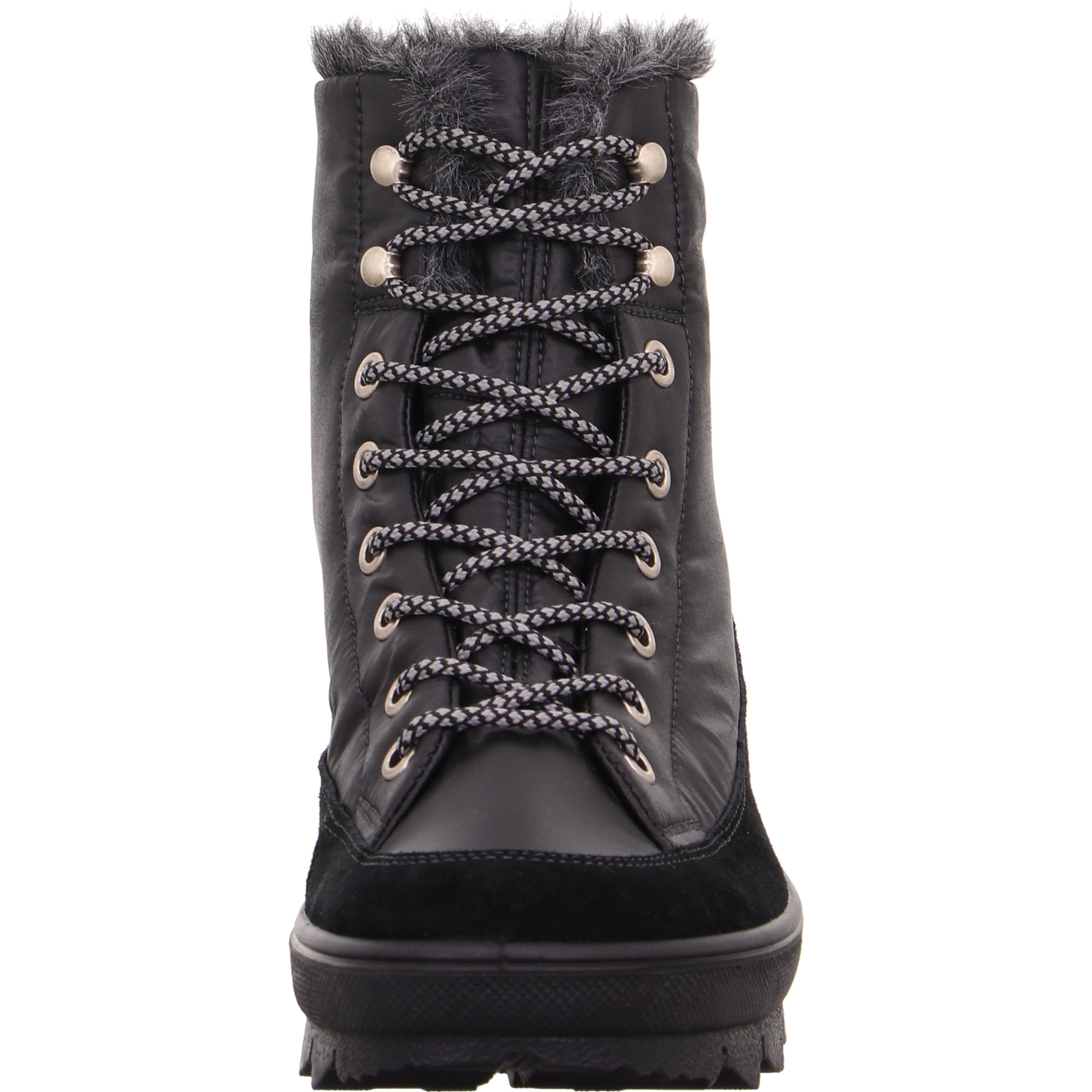 legero NOVARA Damen  Schnürboots mit Schnürung - Farbe: Schwarz - Größe: 4.5