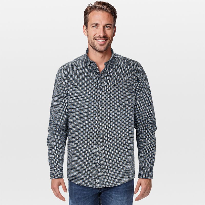 Veleste Tobias - Overhemd - Blauw - 2XL