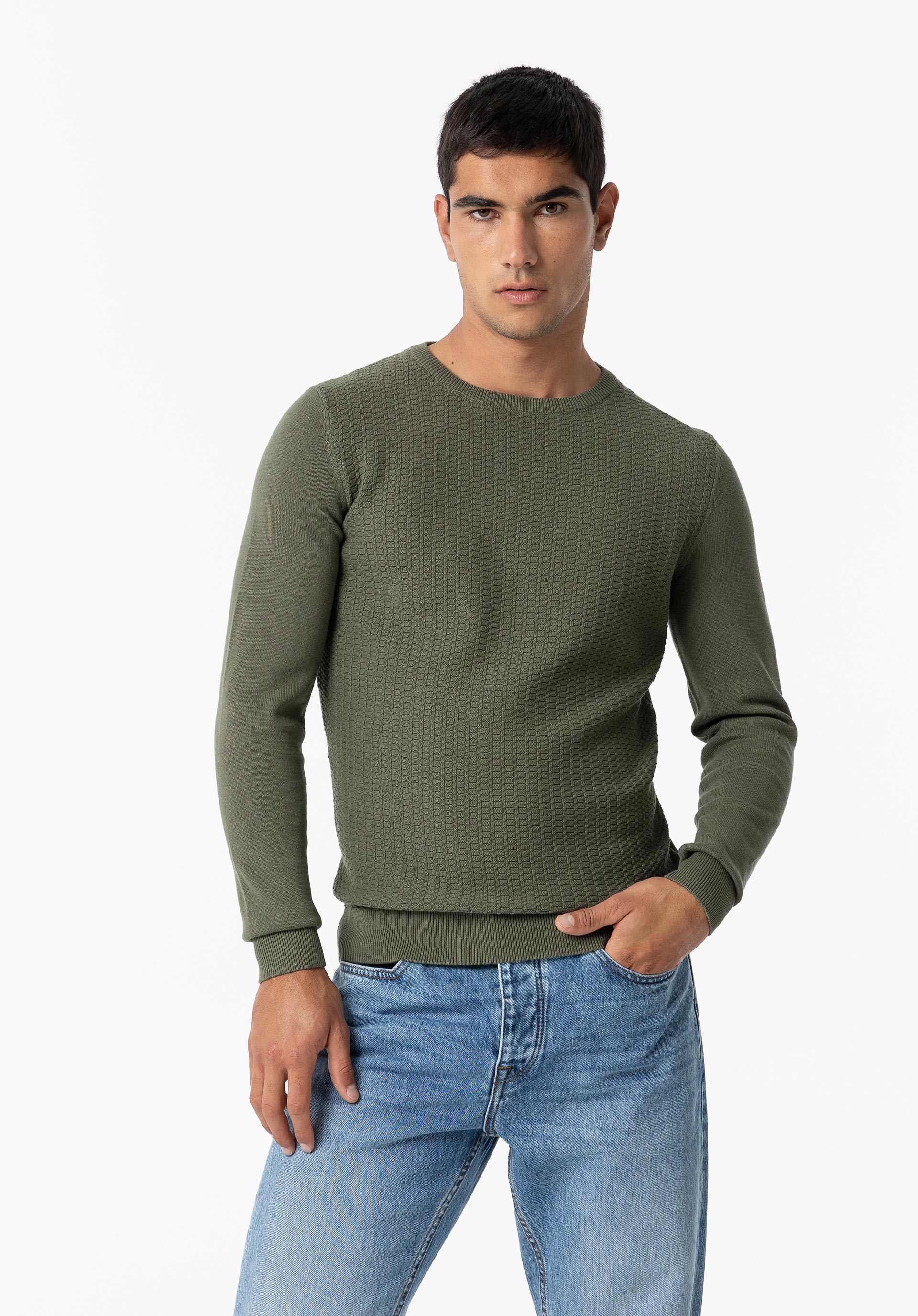 Camisola de Malha com Jacquard