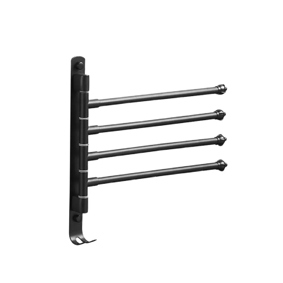 Universal Barre Pivotante Serviettes - Noir