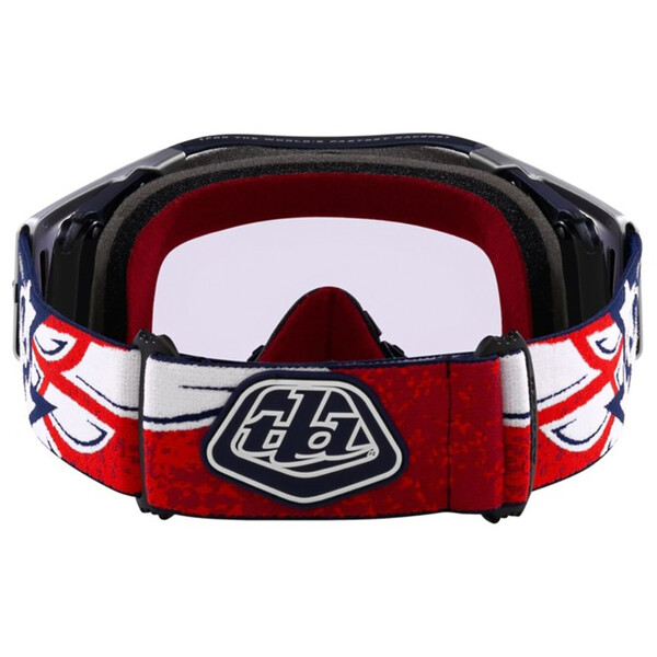 Oakley - Masque Airbrake MX Troy Lee Designs Wings - Ecran Prizm Bleu foncé / Blanc / Rouge