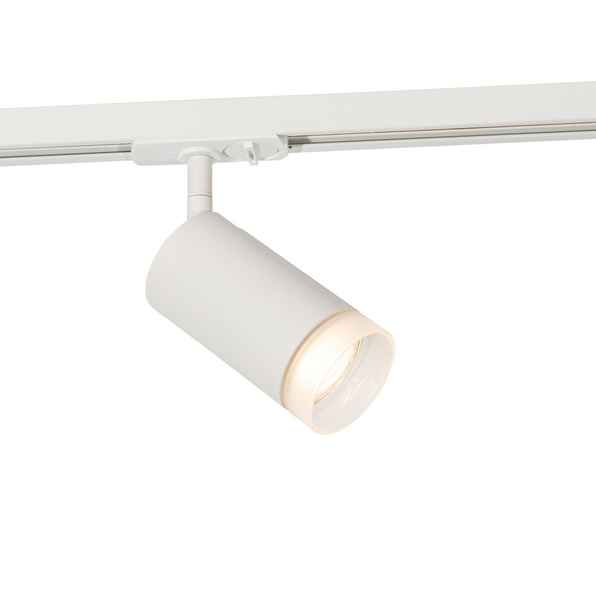 Moderne spot met witte ring voor railsysteem 1-fase GU10 50mm - Iconic Jeana