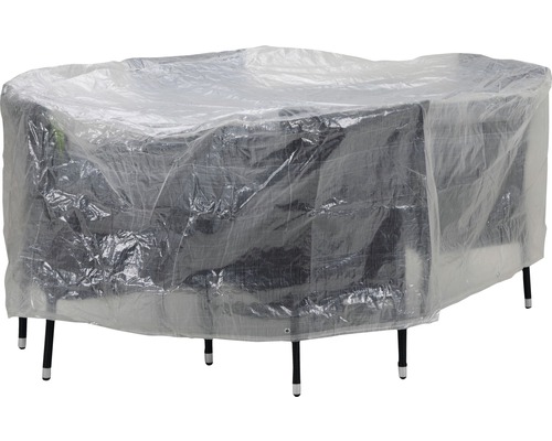 Beschermhoes voor ovale tuinmeubelset 180x125x70 cm