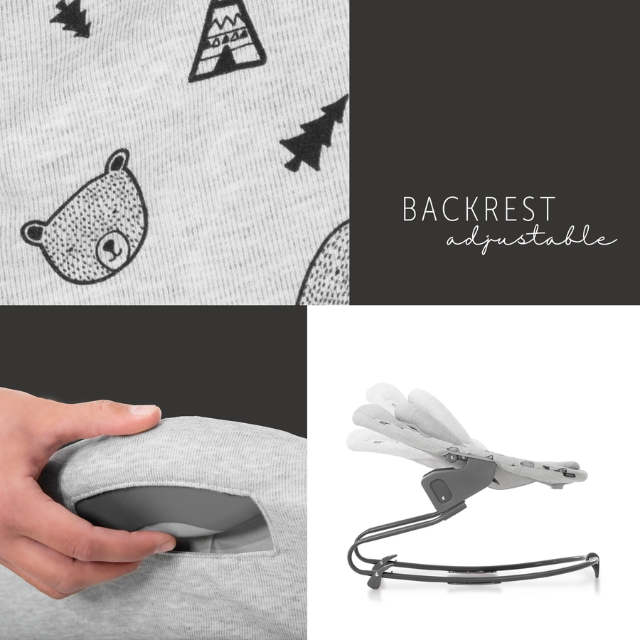 hauck Babyaufsatz Alpha Bouncer Premium Nordic Grey