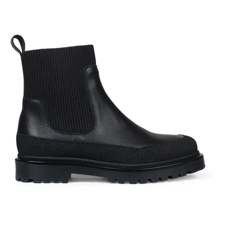 Angulus Chelsea Boots Mix | Noir