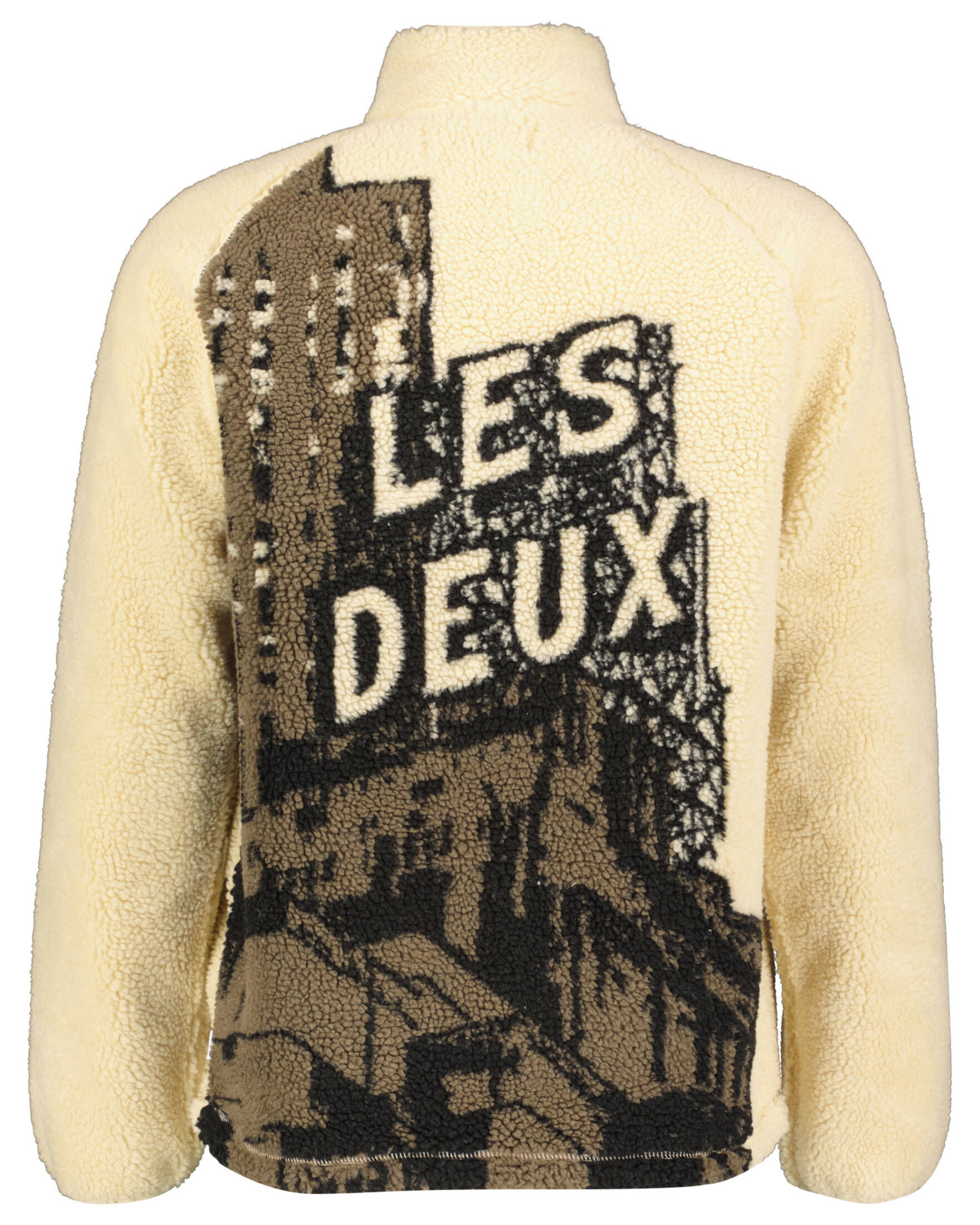 Les Deux| Herren Fleece-Jacke JACQUARD PILE TRACK JACKET