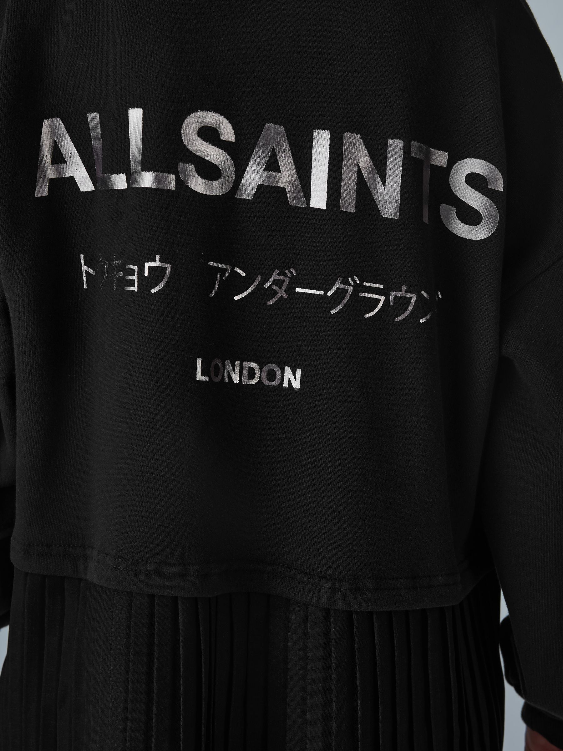 smALLSAINTS Underground Pleated Back Oversized Sweat Dress