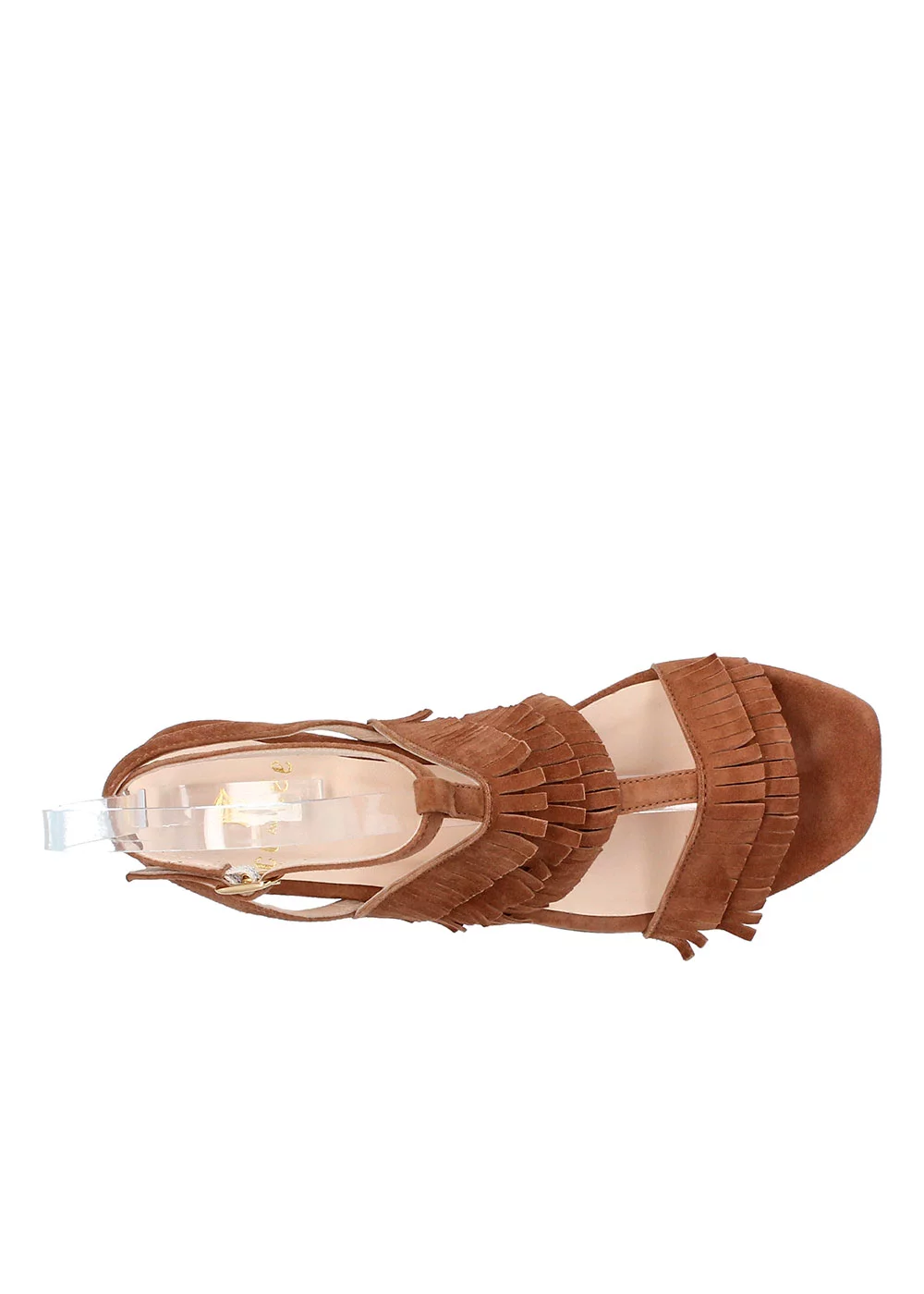 SANDALE TRISTANE VELOURS CAMEL