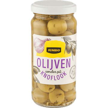 Jumbo Olijven Zonder Pit Knoflook 220 g