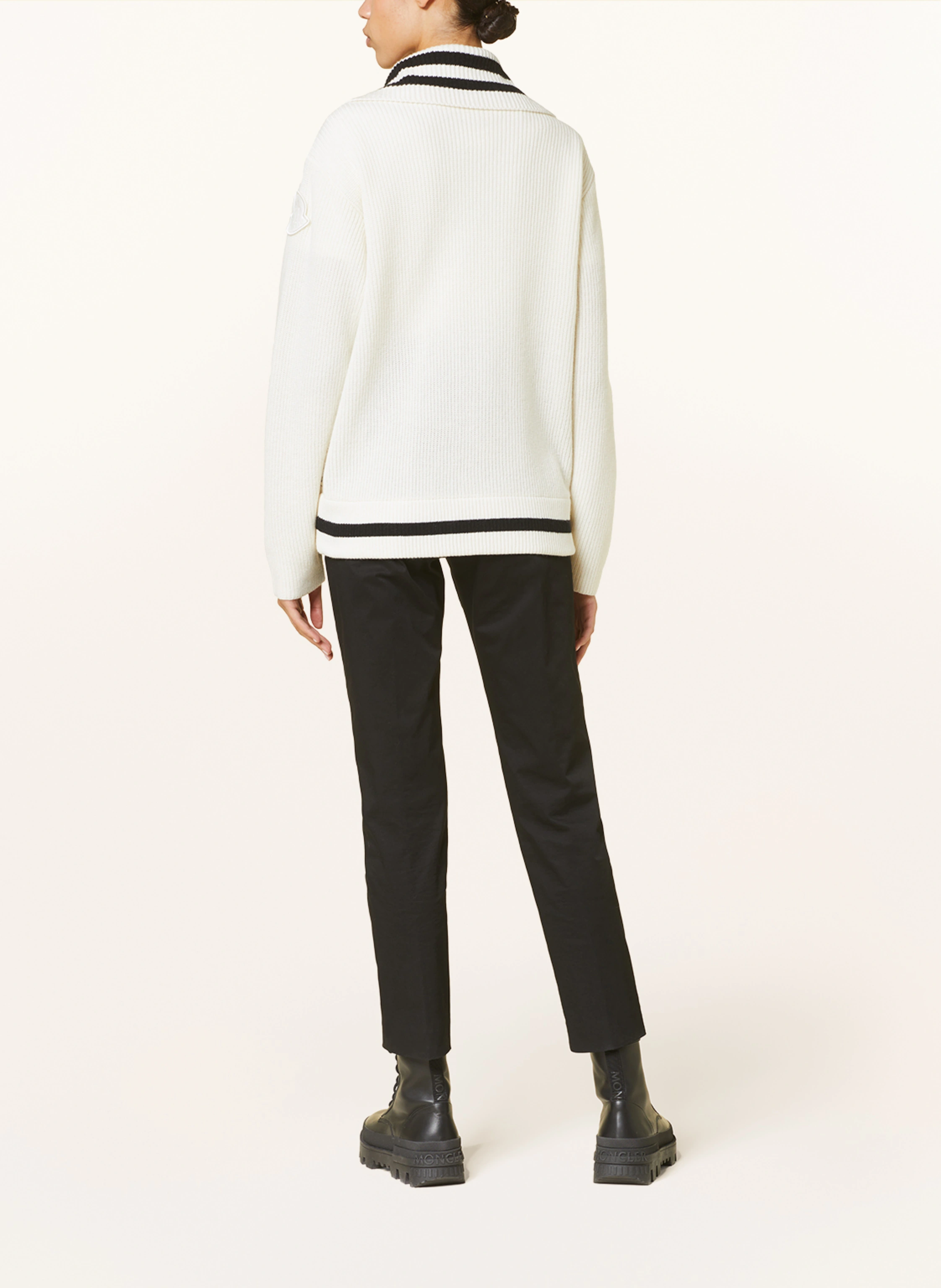 MONCLER Strickjacke im Materialmix