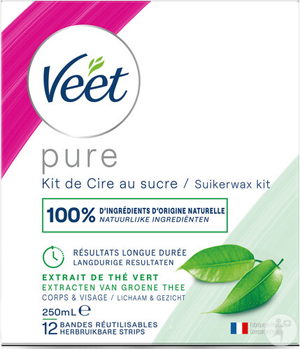 Veet Cire Chaude Au Sucre Au Thé Vert Pot 250ml