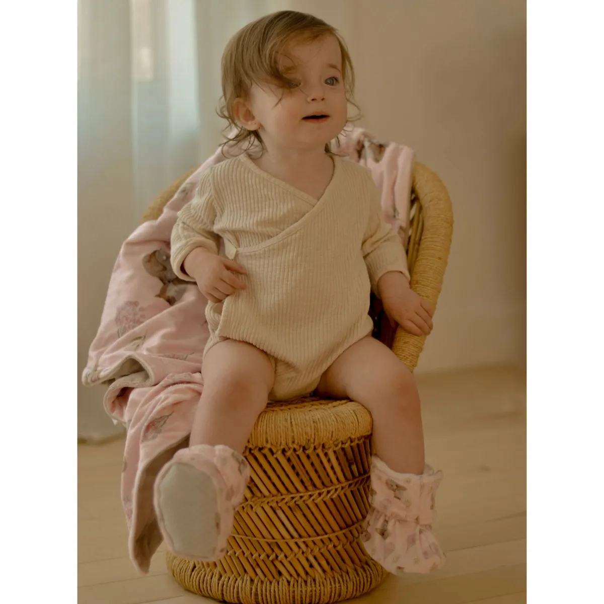 Bébé Ô Chaud Pantoufles Velux Cerf 6-18mois