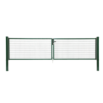 Giardino dubbele tuinpoort Napoli RAL 6005 groen 170 x 300 cm (2 x 150 cm)