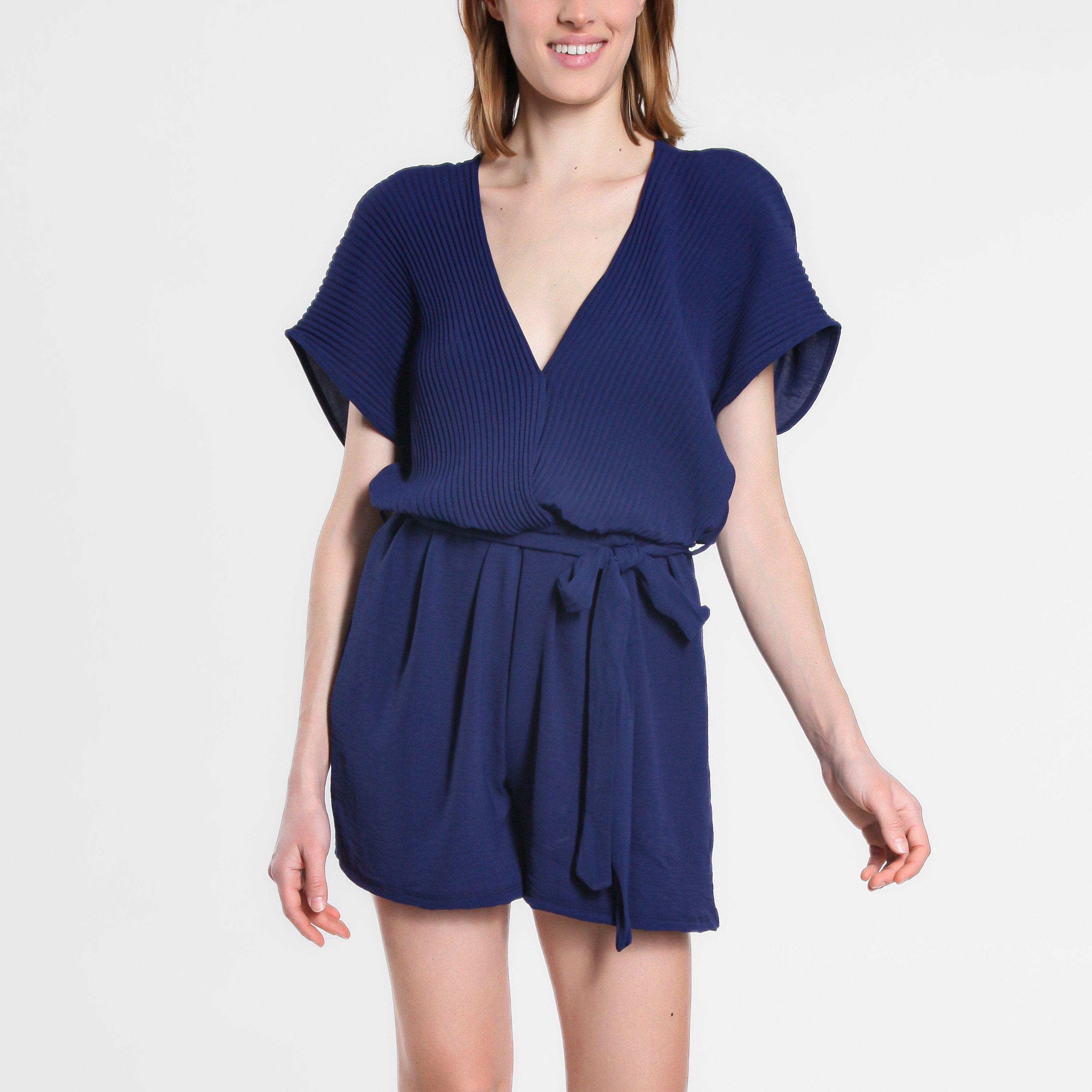 Be You BY Pleated Wrap Playsuit Womens