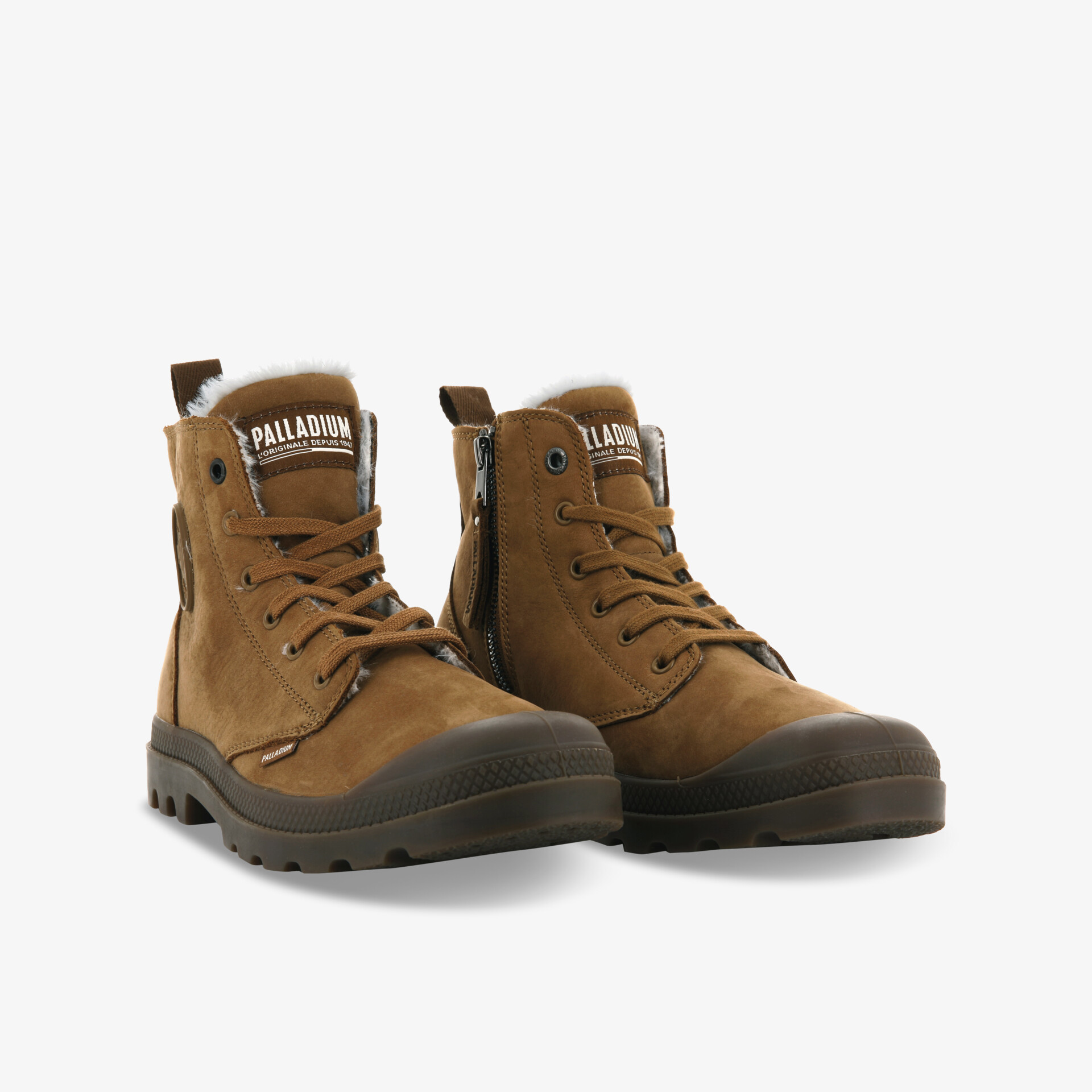 PALLADIUM PAMPA HI ZIP WL Herren Winterstiefel cognac
