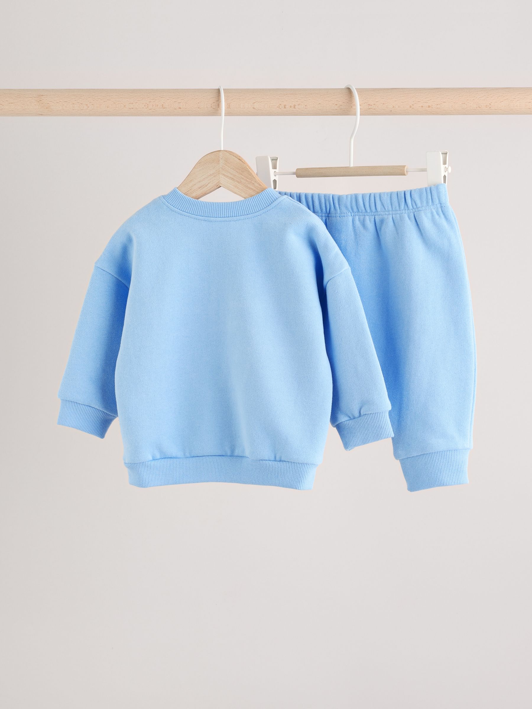 Blauw met beren - Set met sweatshirt en joggingbroek (0mnd -2jr)