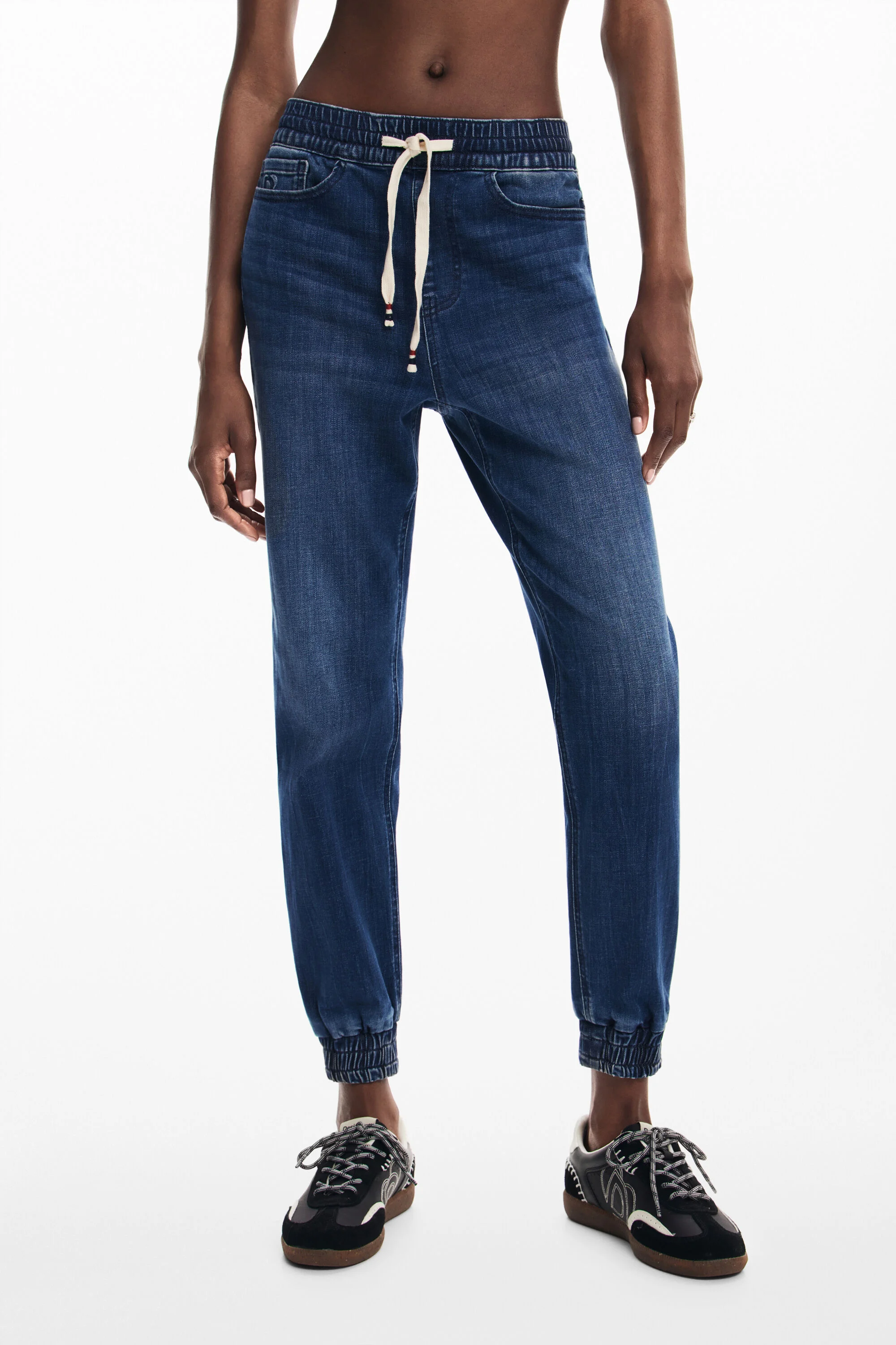 Calça jogger tejido vaquero