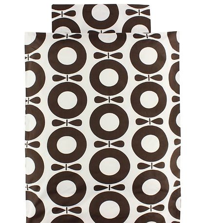 Katvig Classics Senget?j - Voksen 140x220 - Hvid m. Brune ?bler