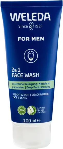 2in1 face wash men