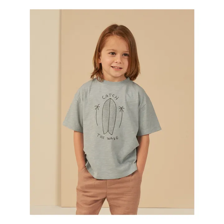 Rylee + Cru T-Shirt Catch The Wave | Bleu