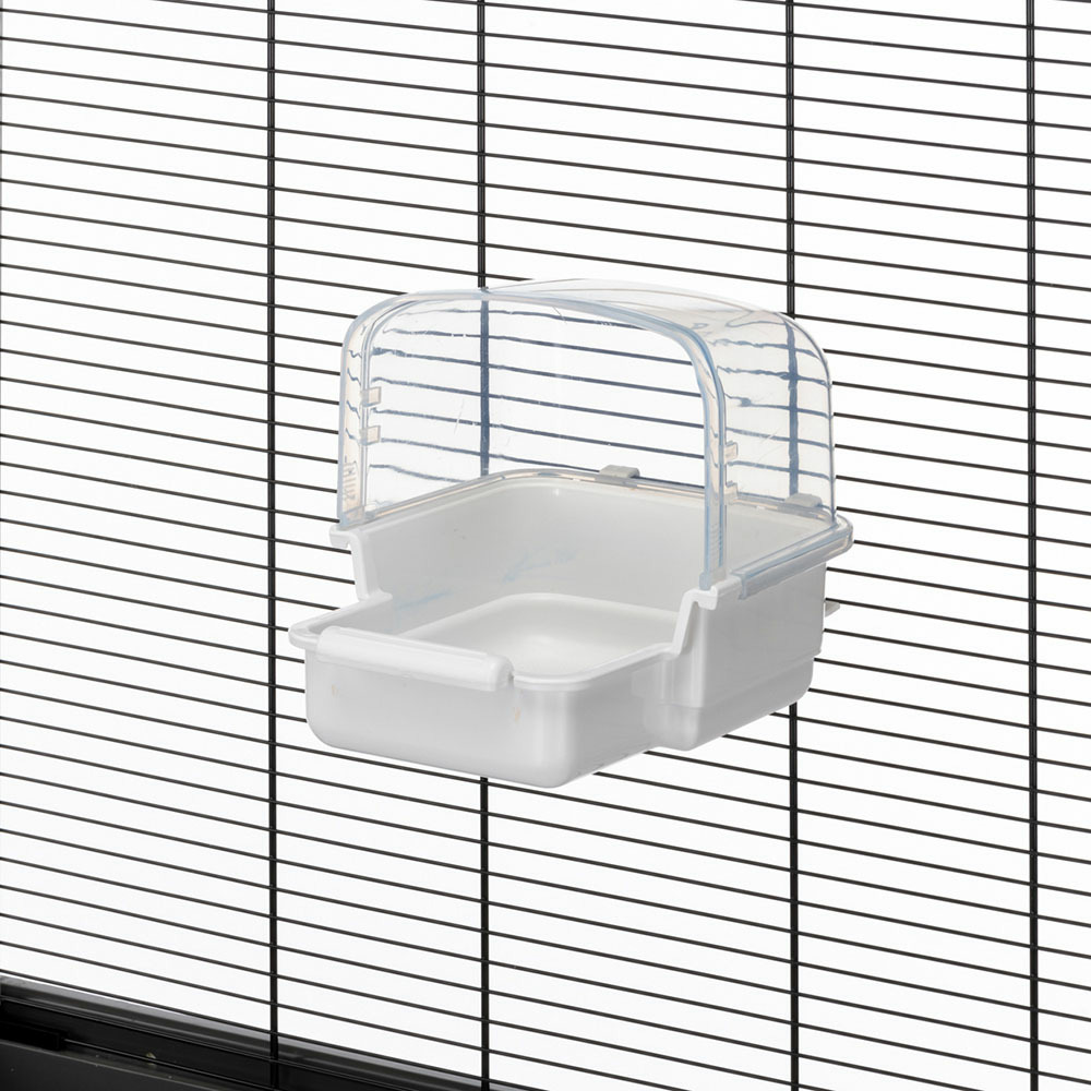 Bain oiseaux rio 2, perruches petits perroquets, plastique recyclé non toxique, réglable, couleurs mélangées