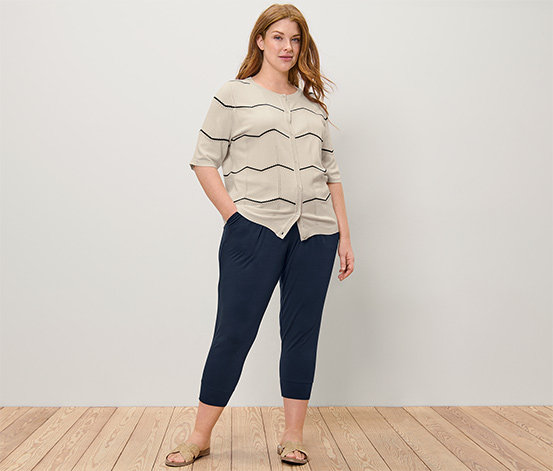 Feinstrick-Cardigan mit Ajour-Muster