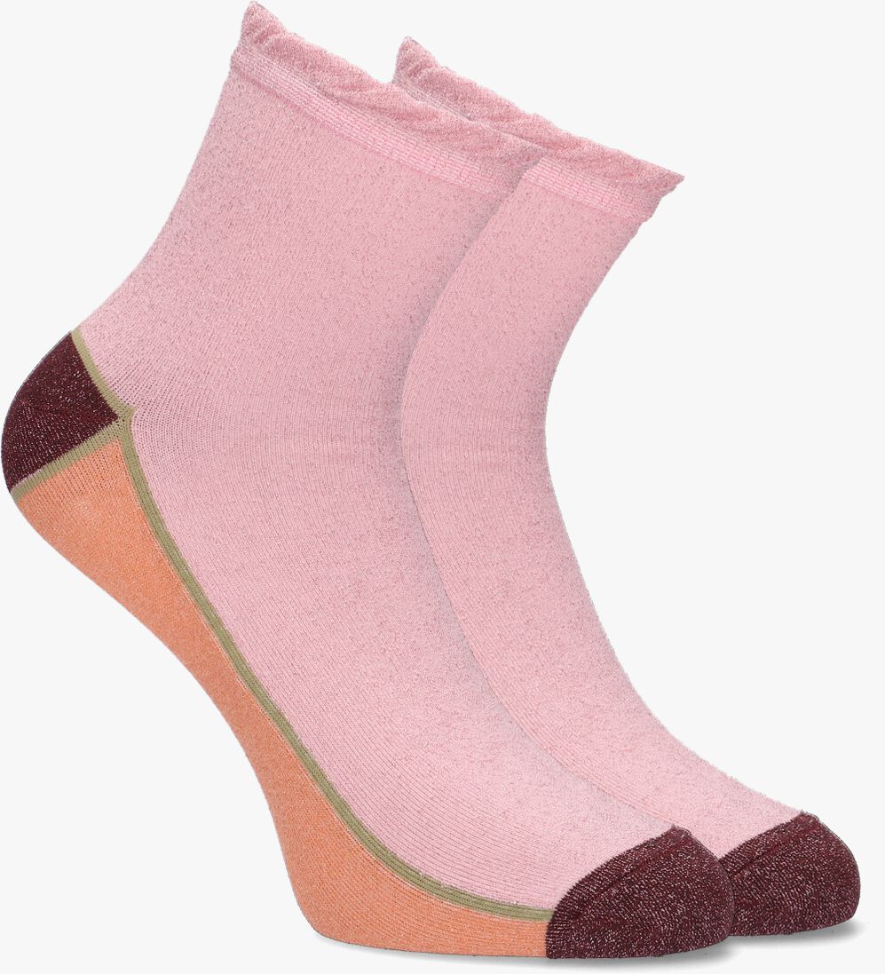 BECKSONDERGAARD roze becksondergaard sokken blocka glam sock