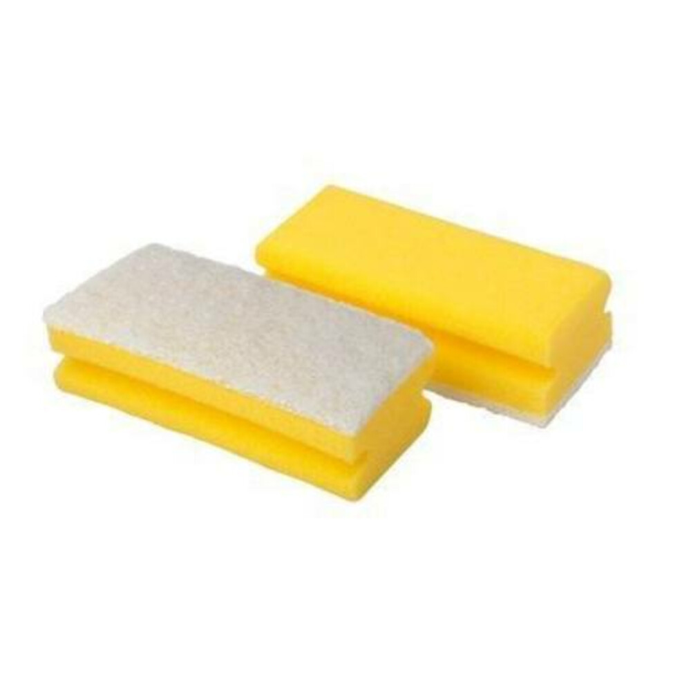 Multy Schuursponsjes Krasvrij Easy Grip Geel10 stuks