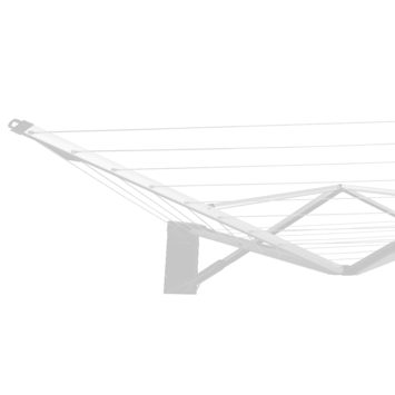 Brabantia wanddroger WallFix metallic grey 24 m