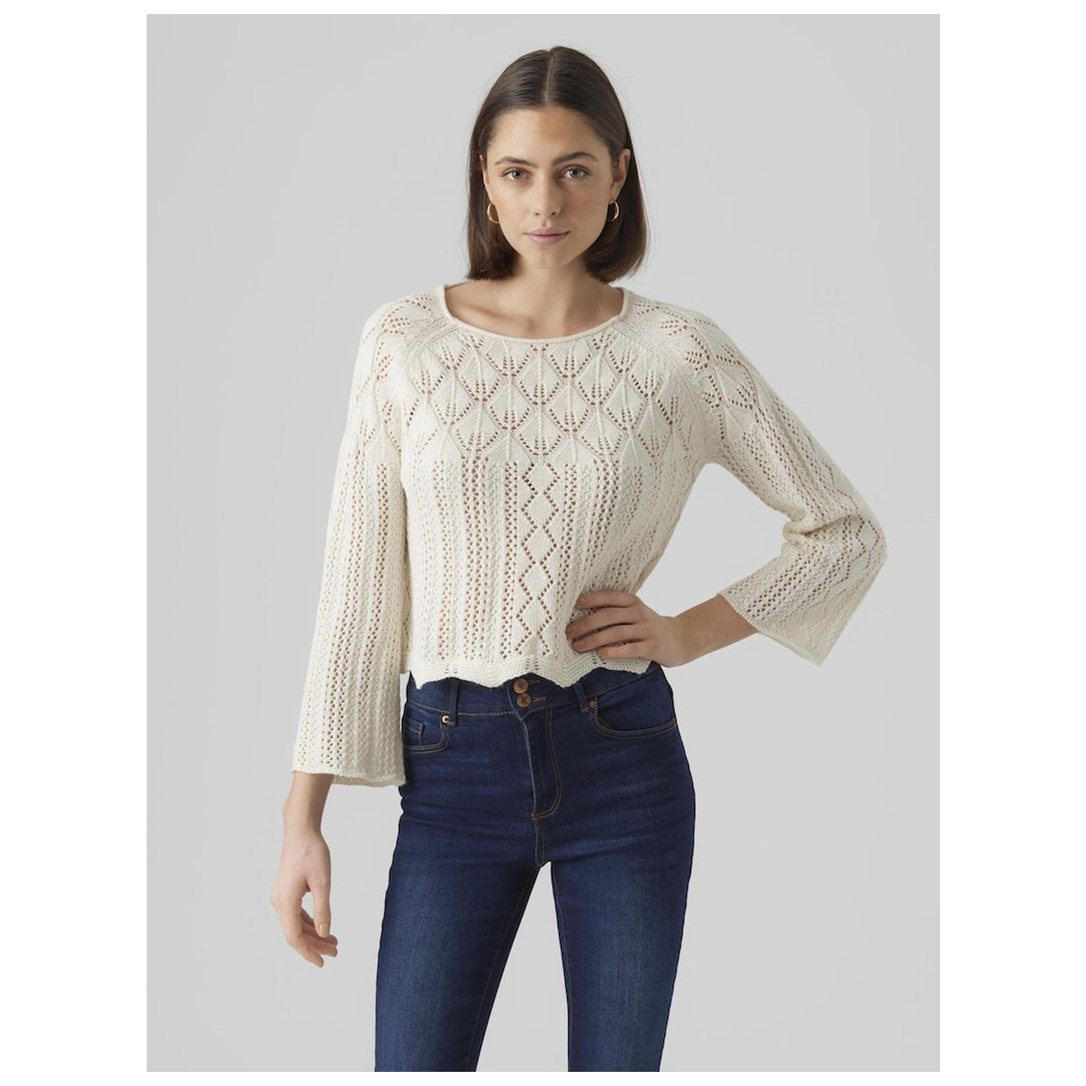 Vero Moda VMGINGER 3/4 BOATNECK PULLOVER