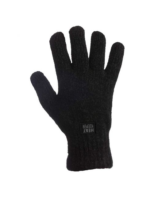 Heatkeeper Handschoen Chenille - Handschoenen - Zwart One Size