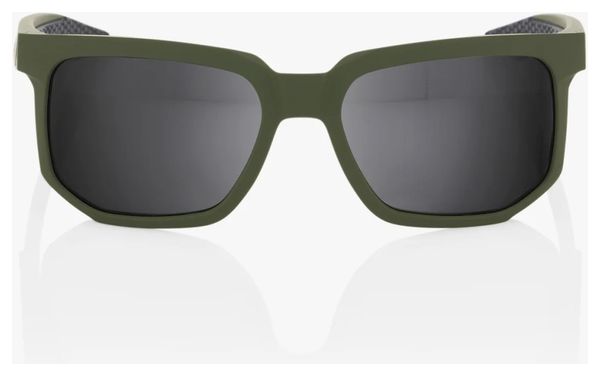 Lunettes 100% Centric Soft Tact Army Vert - Lentilles Miroir Noir