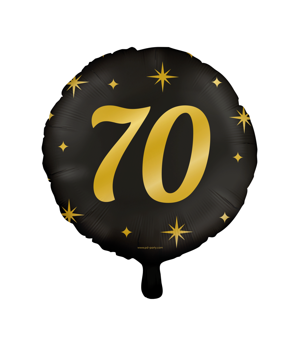 Helium Ballon 70 Jaar Leeg 30cm