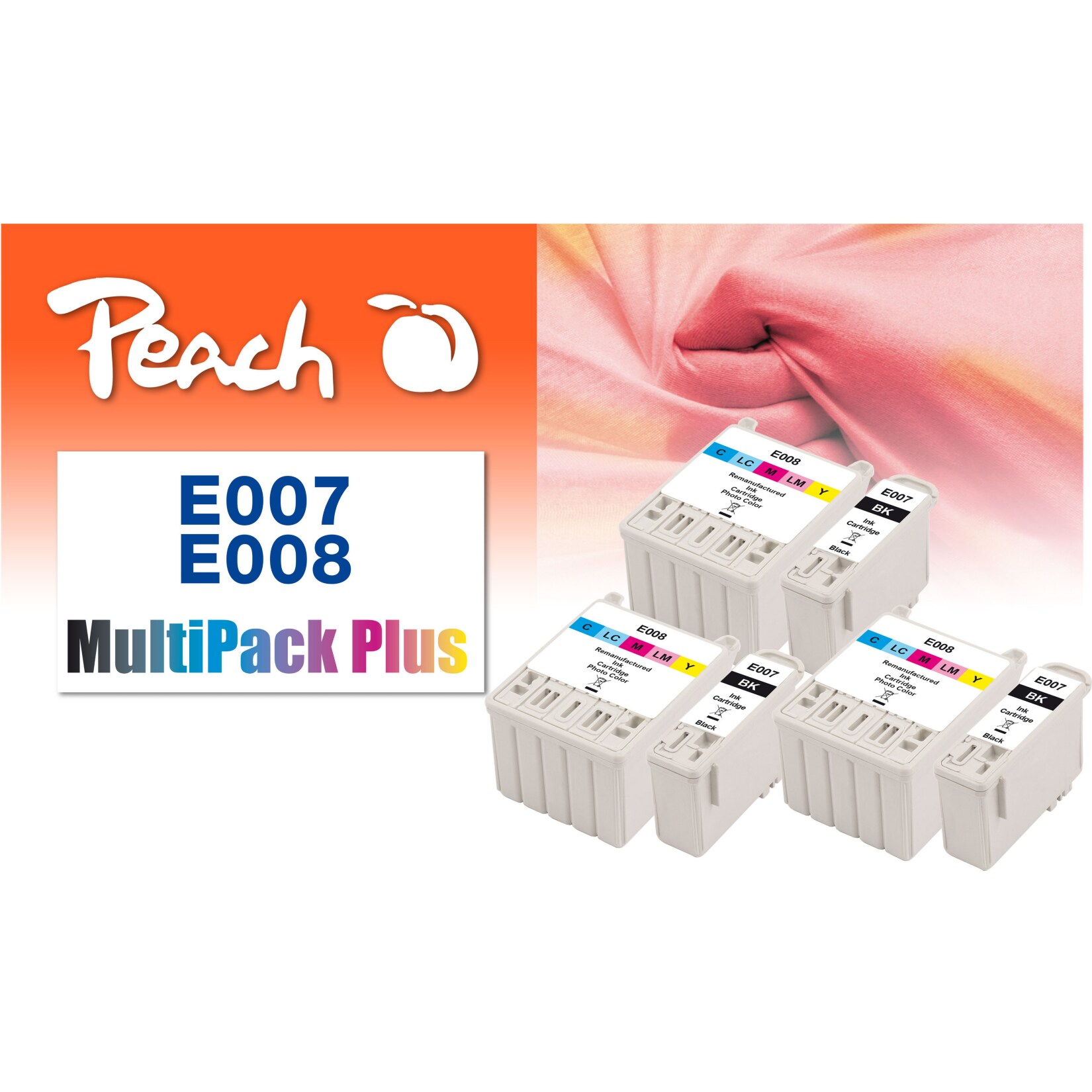 Peach E076 Druckerpatronen bk ersetzt Epson T007, T008, C13T00740310 für z.B. Epson Stylus Photo 780, Epson Stylus Photo 785, Epson Stylus Photo 790