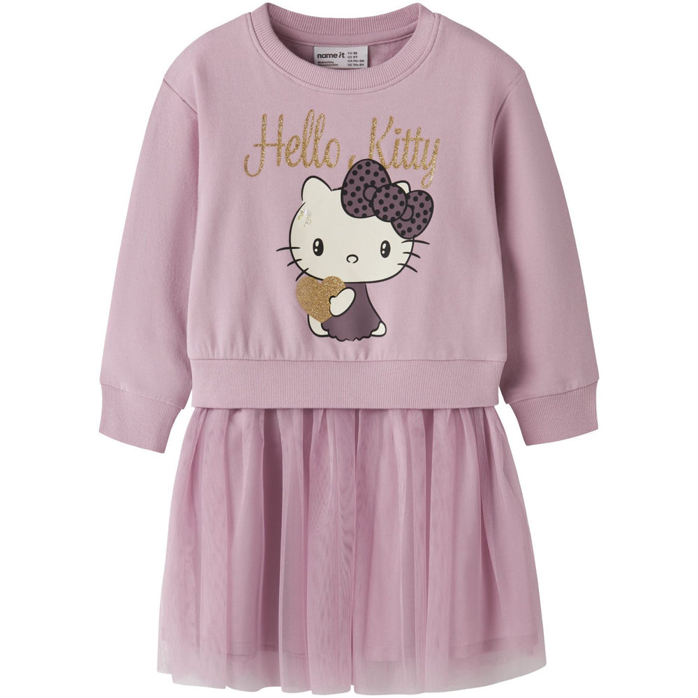 Køb Name It Keepsake Lilac Nmfobana Hellok Nreg Swe Dress Bru Sky