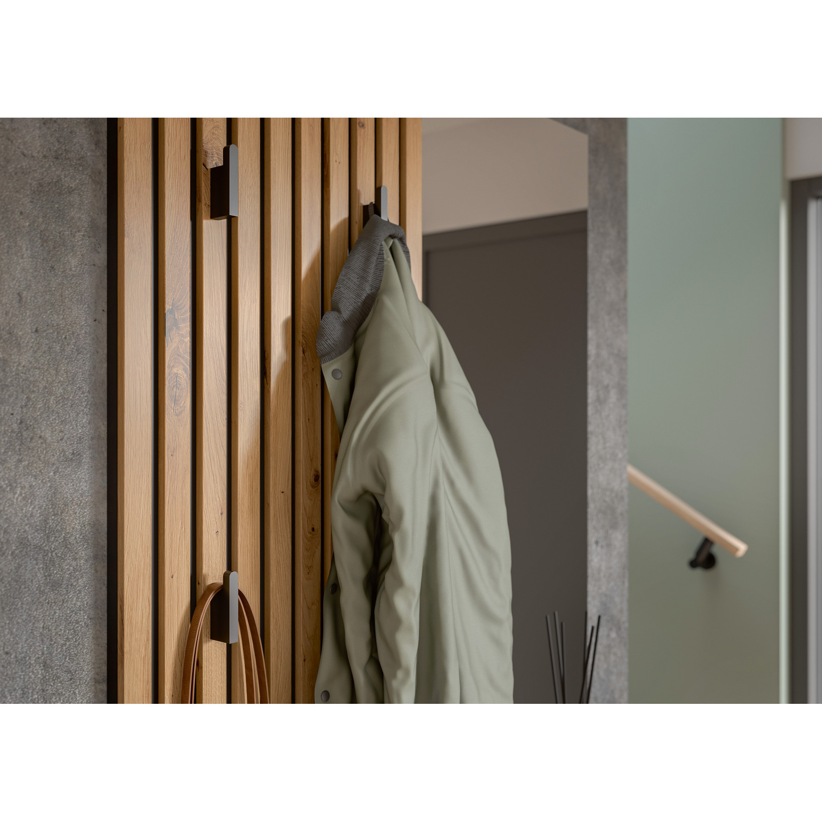 Kompakt-Garderobe Lian Dekor Eiche Artisan 88 x 195 x 35 cm