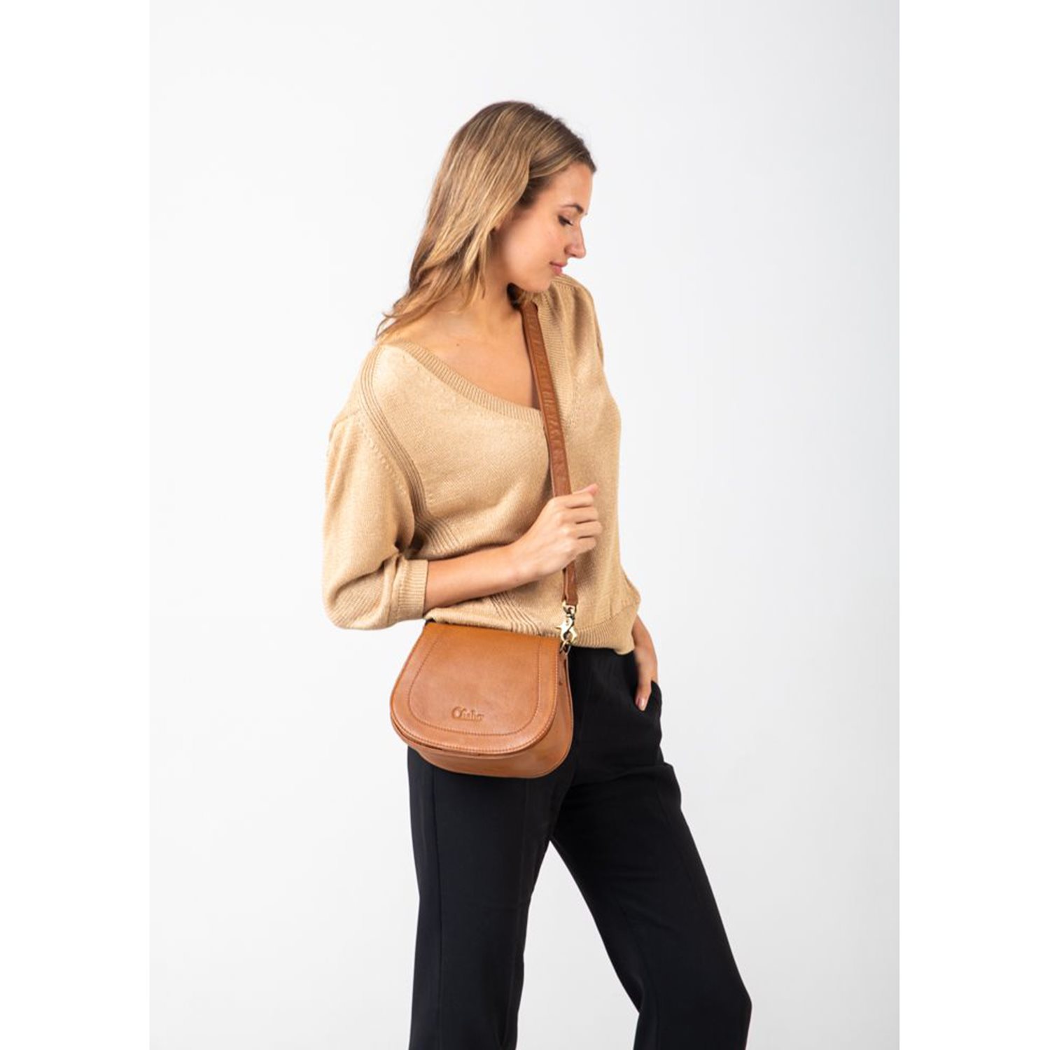 Chabo Susy Saddle Bag cognac