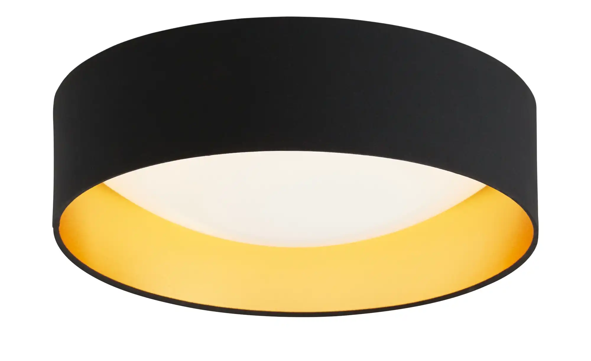 KHG LED-Deckenleuchte, 1-flammig, schwarz/goldfarben