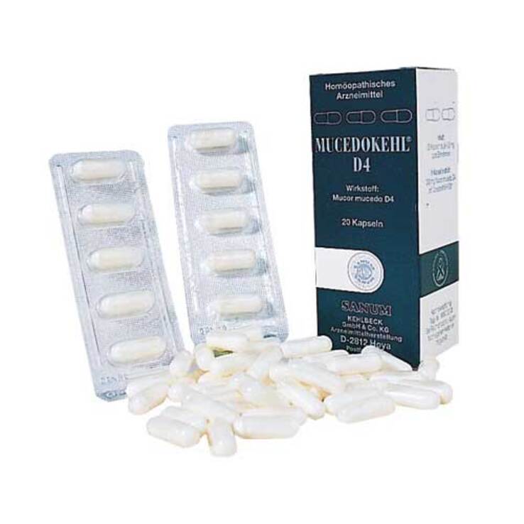 Mucedokehl D 4 Kapseln, 20 St